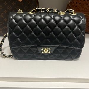 Black Quilted Shoulder Bag